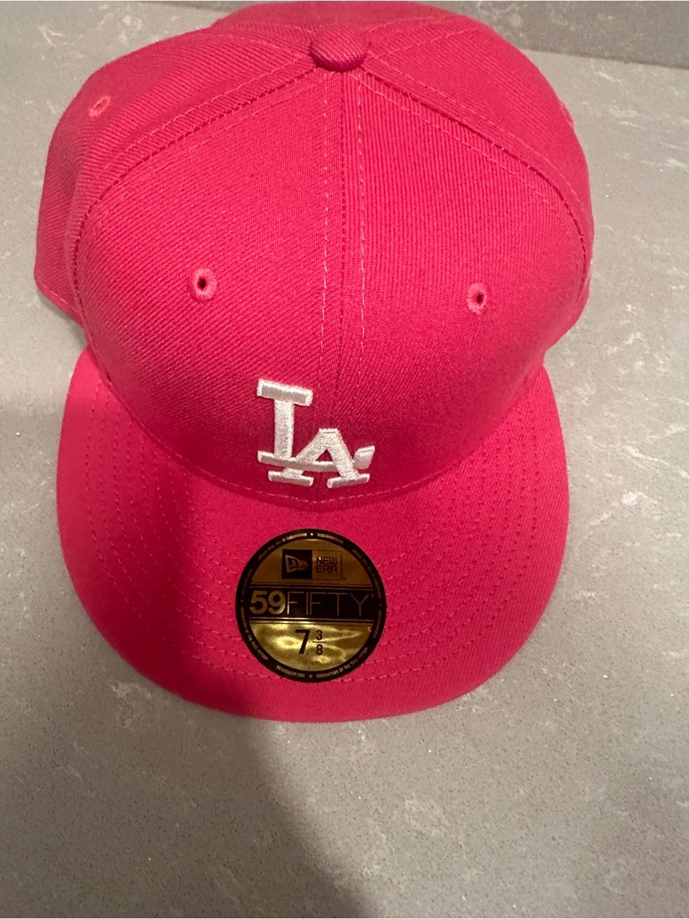 New Era 59/50 LA Dodgers Fitted Cap in Hot Pink